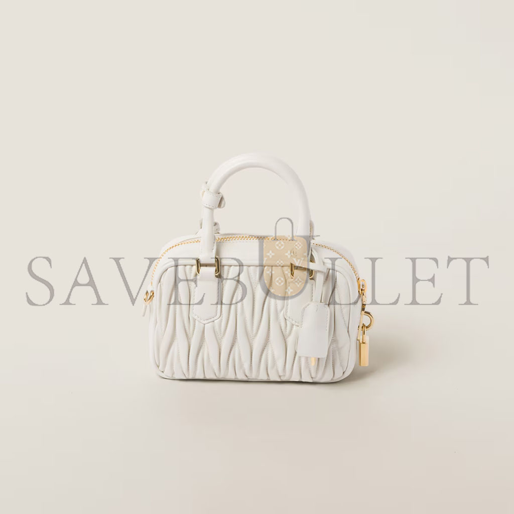 M1v M1v arcadie matelassÉ nappa leather bag 5bb123 (19*13*6cm)